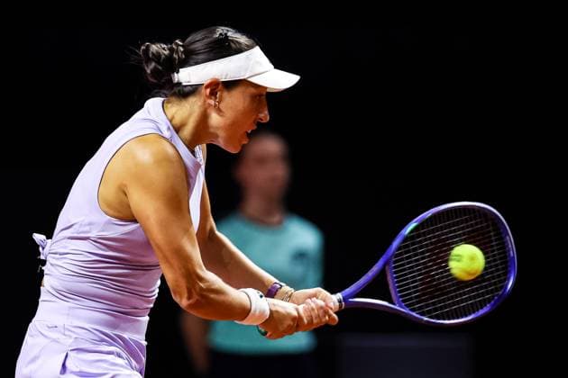 im Bild Jessica Pegula USA Magdalena Frech POL vs Jessica Pegula USA GER, Porsche Tennis Grand Prix GP Stuttgart 2025, WTA500, 17.04.2025 GER, Porsche Tennis Grand Prix GP Stuttgart 2025, WTA500, 17.04.2025 Stuttgart Copyright: xEibner-Pressefoto RogerxBuerkex EP