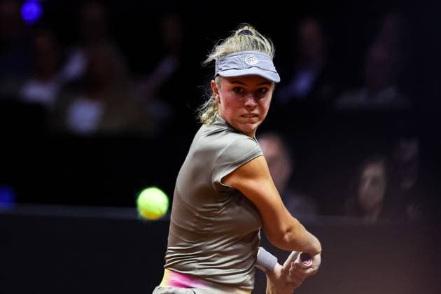 Im Bild Magdalena Frech POL Magdalena Frech POL vs Jessica Pegula USA GER, Porsche Tennis Grand Prix GP Stuttgart 2025, WTA500, 17.04.2025 GER, Porsche Tennis Grand Prix GP Stuttgart 2025, WTA500, 17.04.2025 Stuttgart Copyright: xEibner-Pressefoto RogerxBuerkex EP