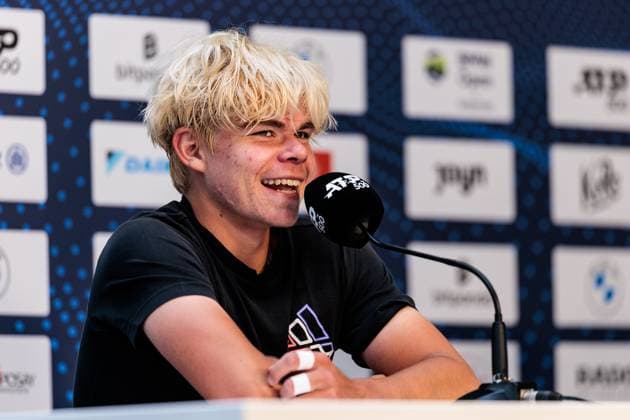 BMW Open München ATP, Tennis Herren 500; 17.04.2025 Pressekonferenz Diego Dedura-Palomero (Deutschland) BMW Open by Bitpanda München ATP 500: Tag 6, München, MTTC Iphitos am 17.04.2025 Copyright: xBEAUTIFULxSPORTS Wunderlx