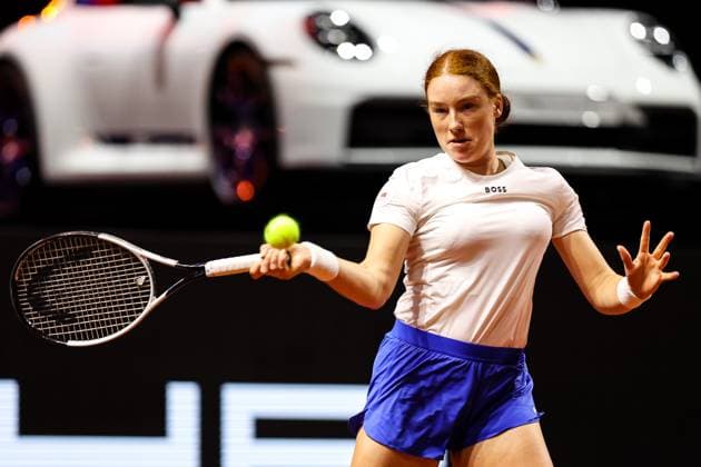 im Bild Ella Seidel GER Coco Gauff USA vs Ella Seidel GER GER, Porsche Tennis Grand Prix GP Stuttgart 2025, WTA500, 17.04.2025 GER, Porsche Tennis Grand Prix GP Stuttgart 2025, WTA500, 17.04.2025 Stuttgart Copyright: xEibner-Pressefoto RogerxBuerkex EP