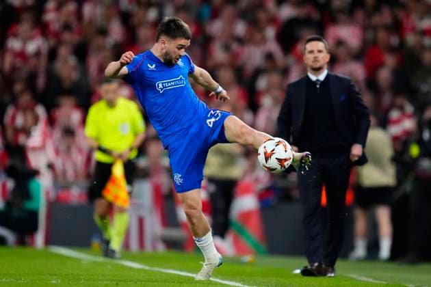 Athletic Club v Rangers FC - UEFA Europa League 2024 25 Quarter Final Second Leg Nicolas Raskin central midfield of Rangers FC and Belgium during the UEFA Europa League 2024 25 Quarter Final Second Leg match between Athletic Club and Rangers FC at Estadio de San Mames on April 17, 2025 in Bilbao, Spain. Bilbao Spain  Copyright: xJosexBretonx originalFilename:bretonhernandez-athletic250417_nphIJ.jpg