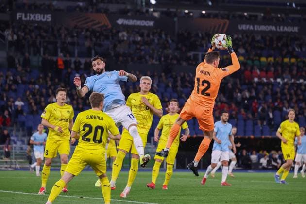 UEFA Europa League Football Match - 2024 25 Lazio vs Bodo Glimt 17 04 2025 Rome, Stadio Olimpico, football match valid for UEFA Europa League 2024 24 between SS Lazio vs SSC vs FC Bodo Glimt In photo: Nikita Khaikin of FK Bodo Glimt ROMA Stadium Olimpic Lazio ITALY Copyright: xFABIOxSASSO FPAxFabioxSasso FPAx Lazio Bodo Glimt2025_04_17Fabio Sasso0309