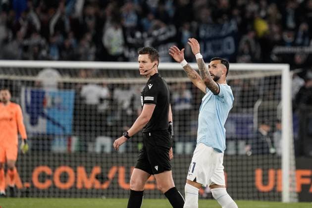 Taty Castellanos celebrates after goal during quarter finals of the UEFA Europa League between S.S. Lazio VS Fotballklubben Bodo Glimt on 17 April 2025 at the Olympic Stadium, Rome, italy  Copyright: xStefanoxDÂ offizi IPAxSportx xipa-agency.netx xx IPA_56606873 IPA_Agency_IPA56606873