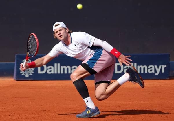 17.04.2025, BMW Open MTTC Iphitos ATP, Tennis Herren Tour 500, Muenchen, Tennis, im Bild: Zizou Bergs (BEL)