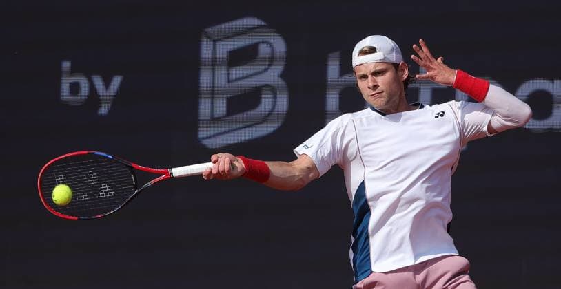 17.04.2025, BMW Open MTTC Iphitos ATP, Tennis Herren Tour 500, Muenchen, Tennis, im Bild: Zizou Bergs (BEL)