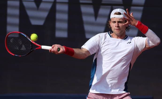 17.04.2025, BMW Open MTTC Iphitos ATP, Tennis Herren Tour 500, Muenchen, Tennis, im Bild: Zizou Bergs (BEL)