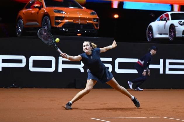 Porsche Tennis Grand Prix 2025 in Stuttgart, 17.04.2025 Mirra Andreeva (RUS) Porsche Tennis Grand Prix 2025