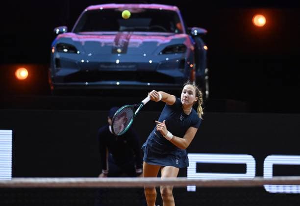Porsche Tennis Grand Prix 2025 in Stuttgart, 17.04.2025 Mirra Andreeva (RUS) Porsche Tennis Grand Prix 2025