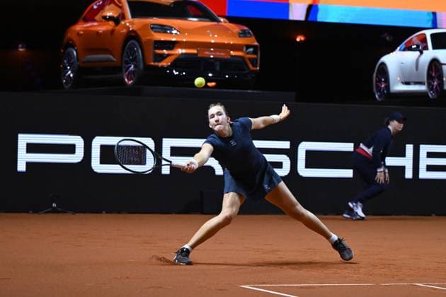Porsche Tennis Grand Prix 2025 in Stuttgart, 17.04.2025 Mirra Andreeva (RUS) Porsche Tennis Grand Prix 2025