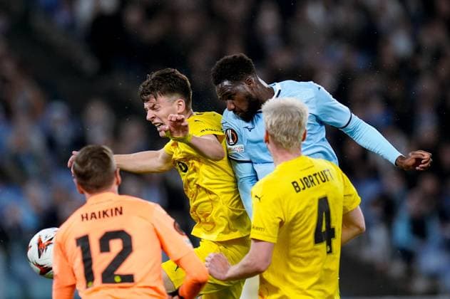 S.S. Lazio v FK Bodo Glimt - UEFA Europa League 2024 25 Quarter Final Second Leg Boulaye Dia of SS Lazio scores third goal during the UEFA Europa League 2024 25 Quarter Final Second Leg match between S.S. Lazio and FK Bodo Glimt at Stadio Olimpico on April 17, 2025 in Rome, Italy. Rome Stadio Olimpico Rome Italy Copyright: xGiuseppexMaffiax UEL_Lazio-BodoGlimt_170425_BRU7570
