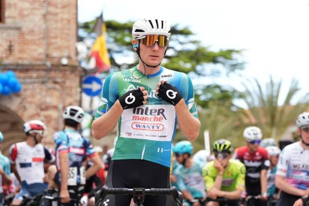 Zimmermann Georg Of IntermarchÃ - Wanty during the Giro d™Abruzzo, final stage from Corropoli to Isola del Gran Sasso (Santuario di San Gabriele (164 km) - Abruzzo, Italy - Friday, April 18, 2025. - cycling .  Copyright: xMassimoxPaolone LaPressex