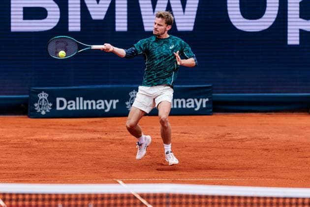 BMW Open München ATP, Tennis Herren 500; 18.04.2025 David Goffin (Belgien) im Match gegen Francisco Cerundolo (Argentinien) BMW Open by Bitpanda München ATP 500: Tag 7, München, MTTC Iphitos am 18.04.2025 Copyright: xBEAUTIFULxSPORTS Wunderlx