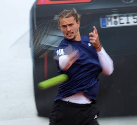 18.04.2025, BMW Open MTTC Iphitos ATP, Tennis Herren Tour 500, Muenchen, Tennis, im Bild: Alexander Zverev (GER)