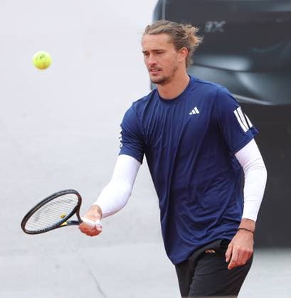 18.04.2025, BMW Open MTTC Iphitos ATP, Tennis Herren Tour 500, Muenchen, Tennis, im Bild: Alexander Zverev (GER)