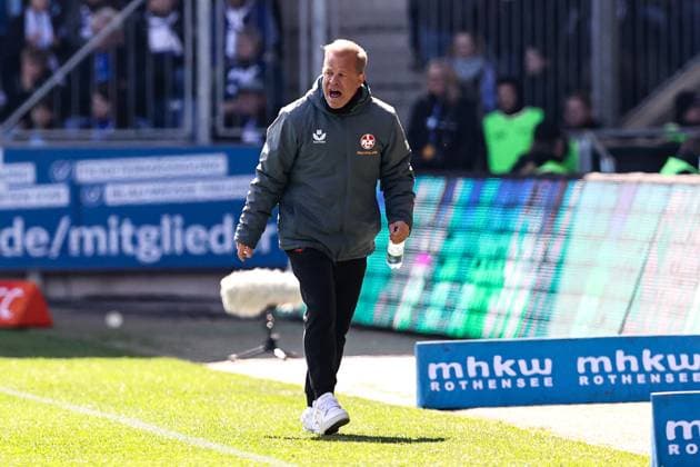 Trainer Markus Anfang (1. FC Kaiserslautern) - 2. Fußball Bundesliga Saison 2024-2025 1. FC Magdeburg vs. 1. FC Kaiserslautern in der Avnet Arena in Magdeburg - Fußball,Mann,Männer,Deutschland,06.04.2025