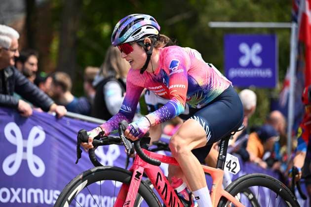Brabantse Pijl Women 2025 cycling race OVERIJSE, BELGIUM - APRIL 18 : Czapla Justyna (GER) of CANYON SRAM zondacrypto during the Women Elite UCI 1.Pro 65th Flanders Classics Brabantse Pijl Women cycling race with start in Beersel and finish in Overijse (125,7 km) on April 18, 2025 in Overijse, Belgium, 18 04 2025 ( Motordriver Serge Seynaeve & Overijse Belgium  Copyright: xTomasxSiskx