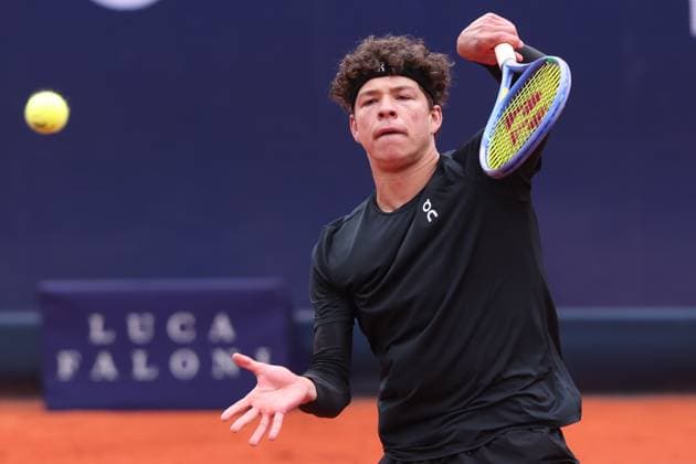 Ben Shelton (USA) Tennis - BMW Open 2025 - ATP, Tennis Herren - MTTC Iphitos - Munich - - Germany - 18 April 2025. Copyright: xJuergenxHasenkopfx