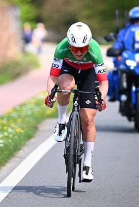 Brabantse Pijl Women 2025 cycling race OVERIJSE, BELGIUM - APRIL 18 : Longo Borghini Elisa (ITA) of UAE Team ADQ during the Women Elite UCI 1.Pro 65th Flanders Classics Brabantse Pijl Women cycling race with start in Beersel and finish in Overijse (125,7 km) on April 18, 2025 in Overijse, Belgium, 18 04 2025 ( Motordriver Serge Seynaeve & Overijse Belgium  Copyright: xTomasxSiskx