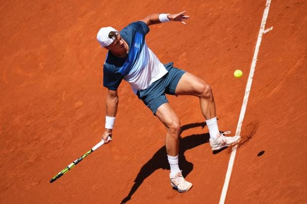 ESP: Barcelona Open Banc Sabadell 2025. Round of 16. Barcelona, Spain, Barcelona Open Banc Sabadell 2025, ATP, Tennis Herren 500 match, Quarter-Finals between Holger Rune and Casper Ruud, Real Club de Tenis Barcelona, Barcelona, Spain, 18 abril 2025. Copyright: xBaguxBlancox xPRESSINPHOTOx PS_240418_GODO_QUARTERS_384