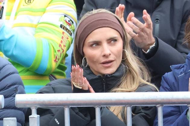 Freundin von Alexander Zverev (GER) Sophia Thomalla, Portraet, Portrait, klatscht, Jubel, jubelt Tennis BMW Open by Bitpanda ATP, Tennis Herren 500 München 18.04.2025 FOTO: Mladen Lackovic LakoPress