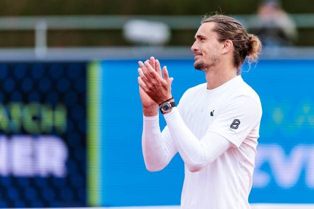 BMW Open München ATP, Tennis Herren 500; 18.04.2025 Alexander Zverev (Deutschland) applaudiert für das Publikum nach dem Sieg im Match gegen Tallon Griekspoor (Niederlande) BMW Open by Bitpanda München ATP 500: Tag 7, München, MTTC Iphitos am 18.04.2025 Copyright: xBEAUTIFULxSPORTS Wunderlx