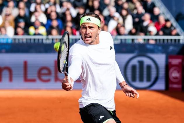 BMW Open München ATP, Tennis Herren 500; 18.04.2025 Alexander Zverev (Deutschland) im Match gegen Tallon Griekspoor (Niederlande) BMW Open by Bitpanda München ATP 500: Tag 7, München, MTTC Iphitos am 18.04.2025 Copyright: xBEAUTIFULxSPORTS Wunderlx