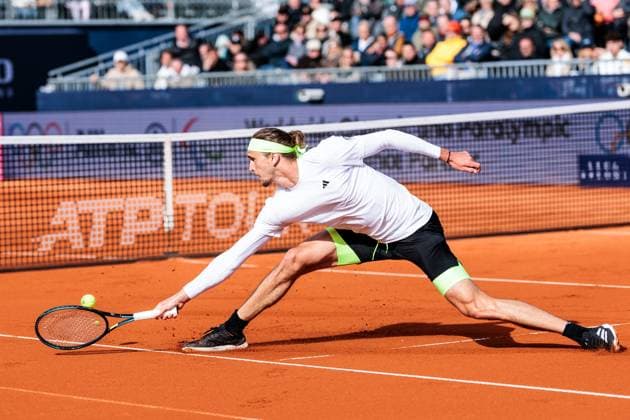BMW Open München ATP, Tennis Herren 500; 18.04.2025 Alexander Zverev (Deutschland) im Match gegen Tallon Griekspoor (Niederlande) BMW Open by Bitpanda München ATP 500: Tag 7, München, MTTC Iphitos am 18.04.2025 Copyright: xBEAUTIFULxSPORTS Wunderlx