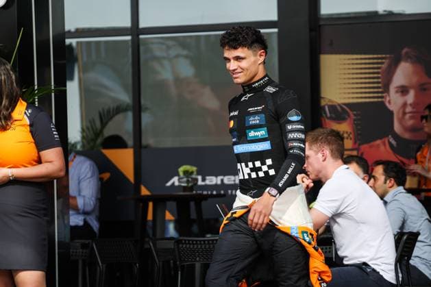 F1 - SAUDI ARABIAN GRAND PRIX 2025 NORRIS Lando (gbr), McLaren F1 Team MCL39, portrait during the Formula 1 STC Saudi Arabian Grand Prix 2025, 5th round of the 2025 FIA Formula One World Championship, WM, Weltmeisterschaft from April 18 to 20, 2025 on the Jeddah Corniche Circuit, in Jeddah, Saudi Arabia - JeddahSaudi Arabia  Copyright: xANTONINxVINCENTx