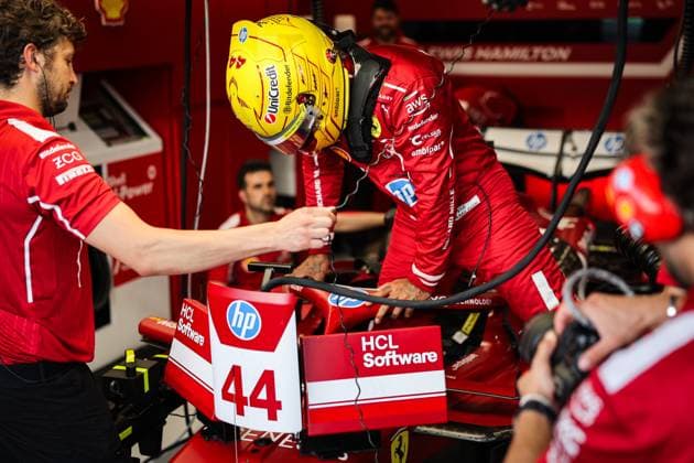 F1 - SAUDI ARABIAN GRAND PRIX 2025 HAMILTON Lewis (gbr), Scuderia Ferrari SF-25, portrait during the Formula 1 STC Saudi Arabian Grand Prix 2025, 5th round of the 2025 FIA Formula One World Championship, WM, Weltmeisterschaft from April 18 to 20, 2025 on the Jeddah Corniche Circuit, in Jeddah, Saudi Arabia - JeddahSaudi Arabia  Copyright: xANTONINxVINCENTx
