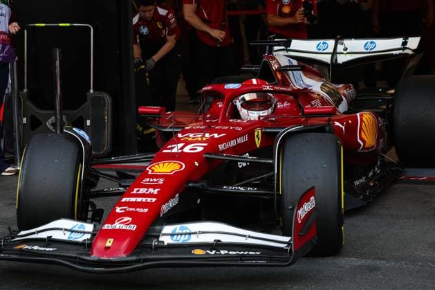 F1 - SAUDI ARABIAN GRAND PRIX 2025 16 LECLERC Charles (mco), Scuderia Ferrari SF-25, action during the Formula 1 STC Saudi Arabian Grand Prix 2025, 5th round of the 2025 FIA Formula One World Championship, WM, Weltmeisterschaft from April 18 to 20, 2025 on the Jeddah Corniche Circuit, in Jeddah, Saudi Arabia - JeddahSaudi Arabia  Copyright: xANTONINxVINCENTx