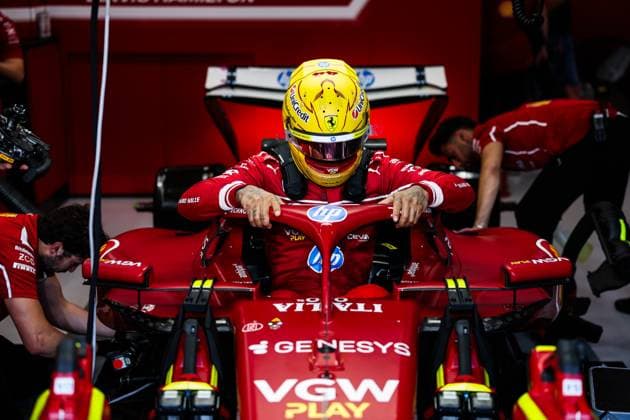 F1 - SAUDI ARABIAN GRAND PRIX 2025 HAMILTON Lewis (gbr), Scuderia Ferrari SF-25, portrait during the Formula 1 STC Saudi Arabian Grand Prix 2025, 5th round of the 2025 FIA Formula One World Championship, WM, Weltmeisterschaft from April 18 to 20, 2025 on the Jeddah Corniche Circuit, in Jeddah, Saudi Arabia - JeddahSaudi Arabia  Copyright: xANTONINxVINCENTx
