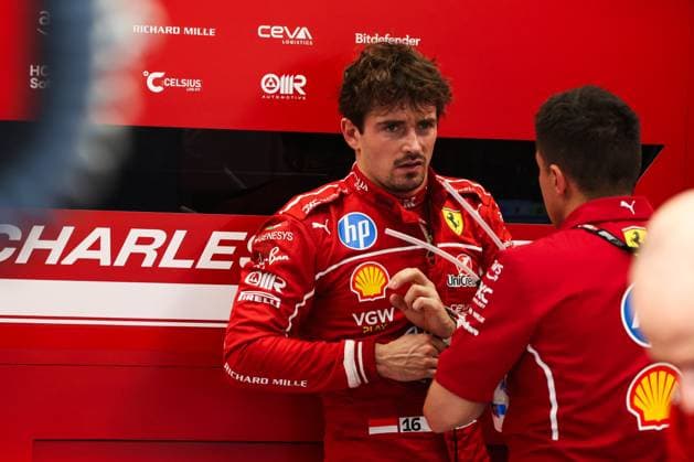 F1 - SAUDI ARABIAN GRAND PRIX 2025 LECLERC Charles (mco), Scuderia Ferrari SF-25, portrait during the Formula 1 STC Saudi Arabian Grand Prix 2025, 5th round of the 2025 FIA Formula One World Championship, WM, Weltmeisterschaft from April 18 to 20, 2025 on the Jeddah Corniche Circuit, in Jeddah, Saudi Arabia - JeddahSaudi Arabia  Copyright: xANTONINxVINCENTx