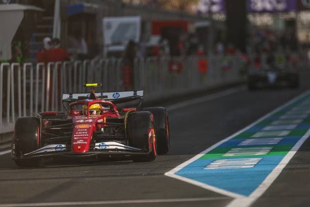 F1 Grand Prix Of Saudi Arabia: Practice Lewis Hamilton of Great Britain drives the (44) Ferrari SF-25 during practice ahead of the F1 Grand Prix of Saudi Arabia at Jeddah Corniche Circuit in Jeddah, Saudi Arabia, on April 18, 2025. Jeddah Mecca Saudi Arabia  Copyright: xPaddockerx originalFilename:paddocker-f1grandp250418_npflr.jpg