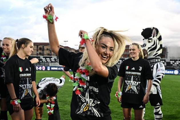 Bilder des Jahres 2025, Sport 04 April Sport Themen der Woche KW16 Db Biella 18 04 2025 - campionato di calcio serie A femminile Juventus-Milan foto Daniele Buffa Image nella foto: Alisha Debora Lehmann 