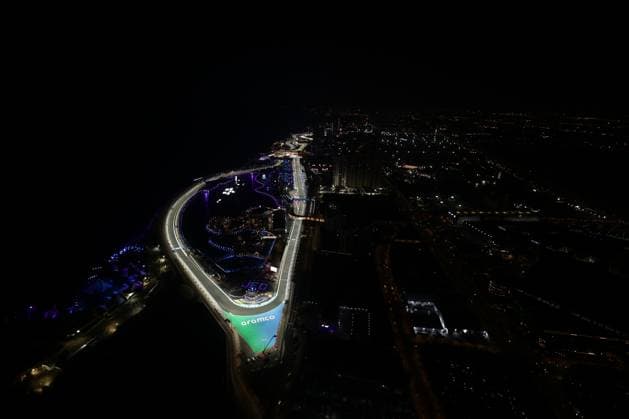 F1 Saudi Arabian Grand Prix 2025 Practice 2 A view before second practice ahead of the Formula 1 Saudi Arabian Grand Prix at Jeddah Corniche Circuit in Jeddah, Saudi Arabia on April 18, 2025. Jeddah Saudi Arabia  Copyright: xJakubxPorzyckix originalFilename:porzycki-f1saudia250418_np5uW.jpg