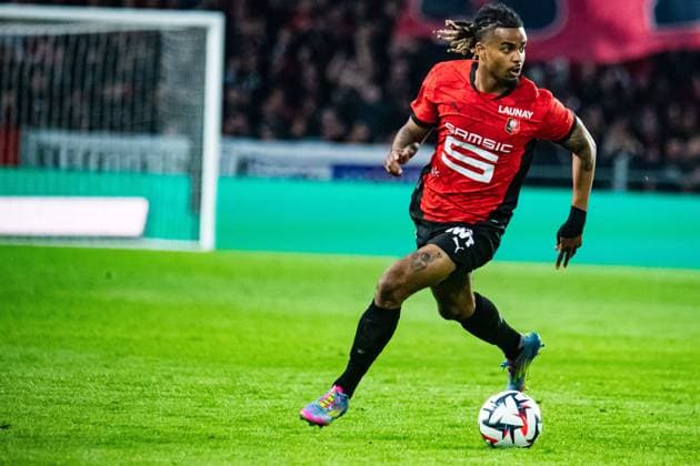FOOTBALL : Stade Rennais vs FC Nantes - Ligue 1 - JournÃ e 30 - 18 04 2025 Lorenz Assignon (Stade Rennais) RennesFrance  Copyright: xBaptistexAutissierx