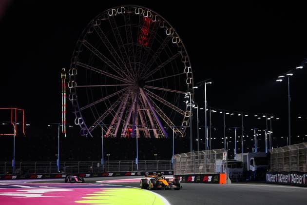 F1 - SAUDI ARABIAN GRAND PRIX 2025 04 NORRIS Lando (gbr), McLaren F1 Team MCL39, action during the Formula 1 STC Saudi Arabian Grand Prix 2025, 5th round of the 2025 FIA Formula One World Championship, WM, Weltmeisterschaft from April 18 to 20, 2025 on the Jeddah Corniche Circuit, in Jeddah, Saudi Arabia - JeddahSaudi Arabia  Copyright: xANTONINxVINCENTx