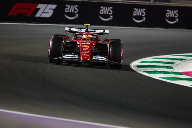 F1 - SAUDI ARABIAN GRAND PRIX 2025 44 HAMILTON Lewis (gbr), Scuderia Ferrari SF-25, action during the Formula 1 STC Saudi Arabian Grand Prix 2025, 5th round of the 2025 FIA Formula One World Championship, WM, Weltmeisterschaft from April 18 to 20, 2025 on the Jeddah Corniche Circuit, in Jeddah, Saudi Arabia - JeddahSaudi Arabia  Copyright: xANTONINxVINCENTx