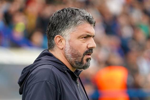 Kroatien: Fussball SuperSport 1. HNL - 18.04.2025, 30. Spieltag - NK Varazdin vs. HNK Hajduk Split - Stadion Varteks (Varazdin, Kroatien); Trainer Gennaro Gattuso (Hajduk Split) Copyright: xLukaxKolanovicx