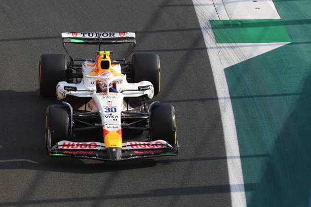 30 Liam Lawson (NZL) Visa Cash App Racing Bulls F1 Team (ITA) Racing Bulls VCARB 02 Honda RBPT during the 2025 Formula One STC Saudi Arabian Grand Prix, 5th round of the 2025 Formula 1 World Championship, WM, Weltmeisterschaft at Jeddah Corniche Circuit on April 18, 2025 in Jeddah, Saudi Arabia. (Photo by Philippe Nanchino Eurasia Images) Jeddah Jeddah Corniche Circuit Saudi Arabia