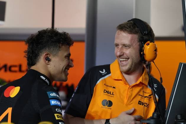 4 Lando Norris (GBR) McLaren F1 Team (GBR) MCL39 Mercedes during the 2025 Formula One STC Saudi Arabian Grand Prix, 5th round of the 2025 Formula 1 World Championship, WM, Weltmeisterschaft at Jeddah Corniche Circuit on April 18, 2025 in Jeddah, Saudi Arabia. (Photo by Philippe Nanchino Eurasia Images) Jeddah Jeddah Corniche Circuit Saudi Arabia