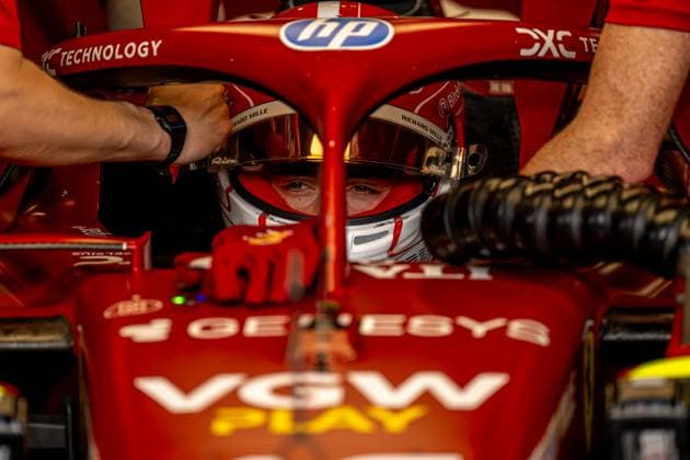 JEDDAH CORNICHE CIRCUIT, SAUDI ARABIA - APRIL 18: Charles Leclerc, Ferrari SF-25 from Monaco during the Saudi Arabian Grand Prix at Jeddah Corniche Circuit on Friday April 18, 2025 in Jeddah, Saudi Arabia (Photo by Michael Potts BSR Agency)