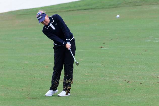April 18, 2025, Los Angeles, California, USA: Nanna Koerstz Madsen during the second round of the JM Eagle LA Championship presented by Plastpro on Friday April 18, 2025 at El Caballero Country Club in Tarzana, California. ARIANA RUIZ PI Los Angeles USA - ZUMAp124 20250418_zaa_p124_022 Copyright: xArianaxRuizx