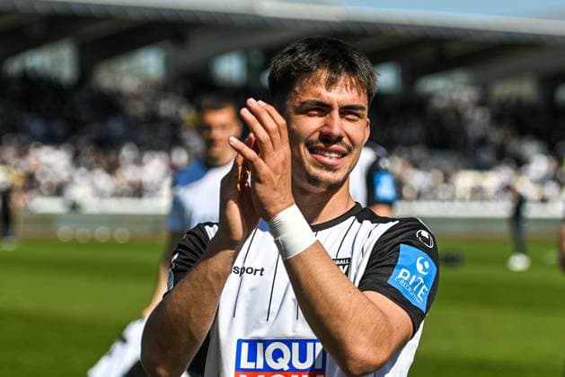 GER, 2. BL, SSV Ulm 1846 vs 1. FC Magdeburg 12.04.2025, Donaustadion, Ulm, GER, 2. BL, SSV Ulm 1846 vs 1. FC Magdeburg, im Bild Aaron Keller (SSV Ulm, 16)