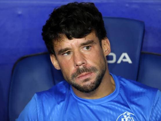 April 18, 2025, Sabadell, Barcelona, Spain: Barcelona Spain 18.04.2025 Juan Bernat (Getafe CF ) looks during the La Liga EA Sports between Espanyol and Getafe CF at RCDE Stadium on 18 April 2025 in Barcelona. Sabadell Spain - ZUMAu50_ 20250418_zsp_u50_006 Copyright: xXavixUrgelesx