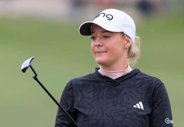 April 18, 2025, Tarzana, California, USA: Cassie Porter during round two of the JM Eagle LA Championship presented by Plastpro Friday April 18, 2025 at El Caballero Country Club in Tarzana, California. JAVIER ROJAS PI Tarzana USA - ZUMAp124 20250418_zaa_p124_081 Copyright: xJavierxRojasx