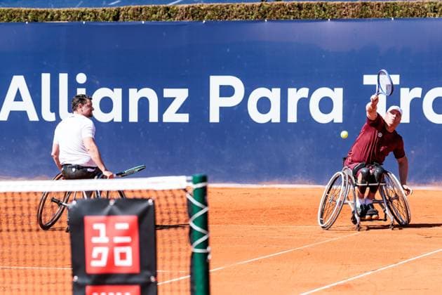 BMW Open München ATP, Tennis Herren 500; 19.04.2025 Allianz Para Trophy Finale Joachim Gerard (Belgien) und Maikel Scheffers (Niederlande) im Doppel gegen Alfie Hewett (Grossbritannien) und Gordon Reid (Grossbritannien) BMW Open by Bitpanda München ATP 500: Tag 8, München, MTTC Iphitos am 19.04.2025 Copyright: xBEAUTIFULxSPORTS Wunderlx