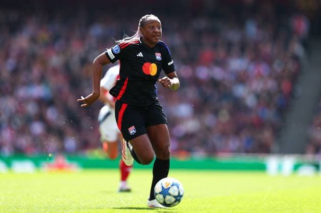 UEFA CL Women - Arsenal v Lyon 19 April 2025 London - UEFA Women™s Champions League semi final 1st leg - Arsenal v Olympique Lyonnais - Kadidiatou Diani of Lyon - (Photo by Mark Leech). London UK Copyright: xMarkxLeechxOffside