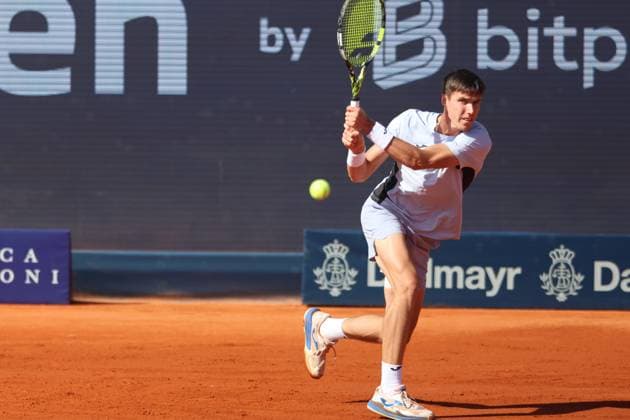 Fabian Marozsan (HUN) Halbfinale gegen Zverev Tennis BMW Open by Bitpanda ATP, Tennis Herren 500 München 19.04.2025 FOTO: Mladen Lackovic LakoPress