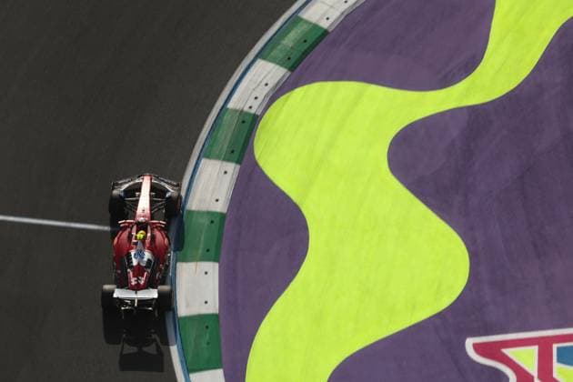 44 Lewis Hamilton, Scuderia Ferrari F1 Grand Prix of Saudi Arabia at Jeddah Corniche Circuit (Photo by HOCH ZWEI) Jeddah Saudi Arabia